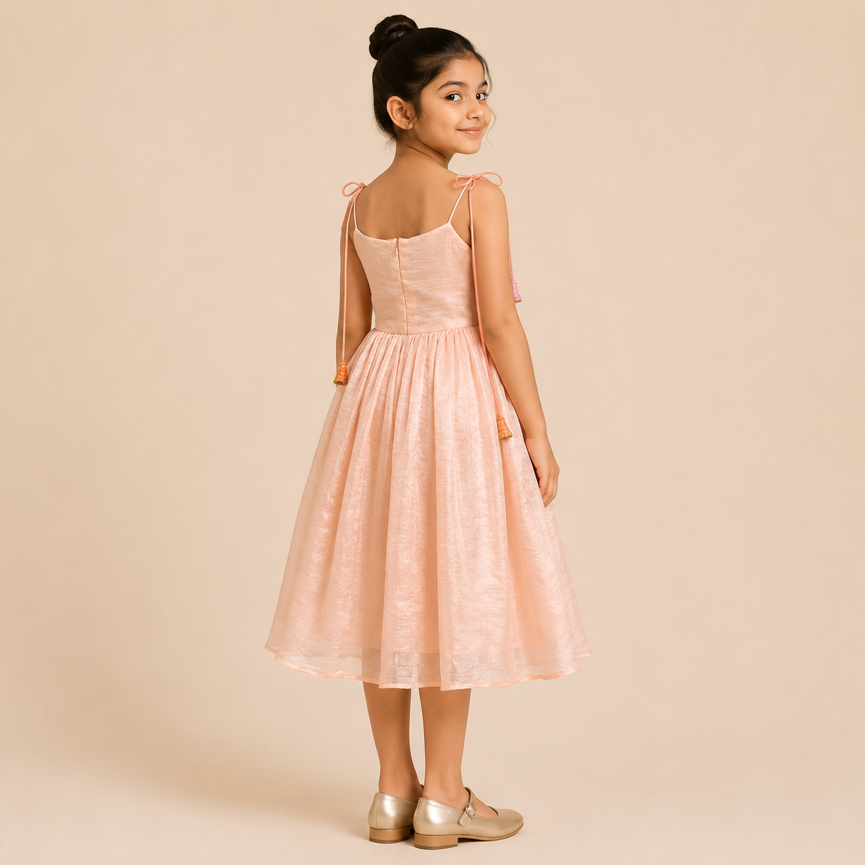 Blush Aviary Embroidered Dress