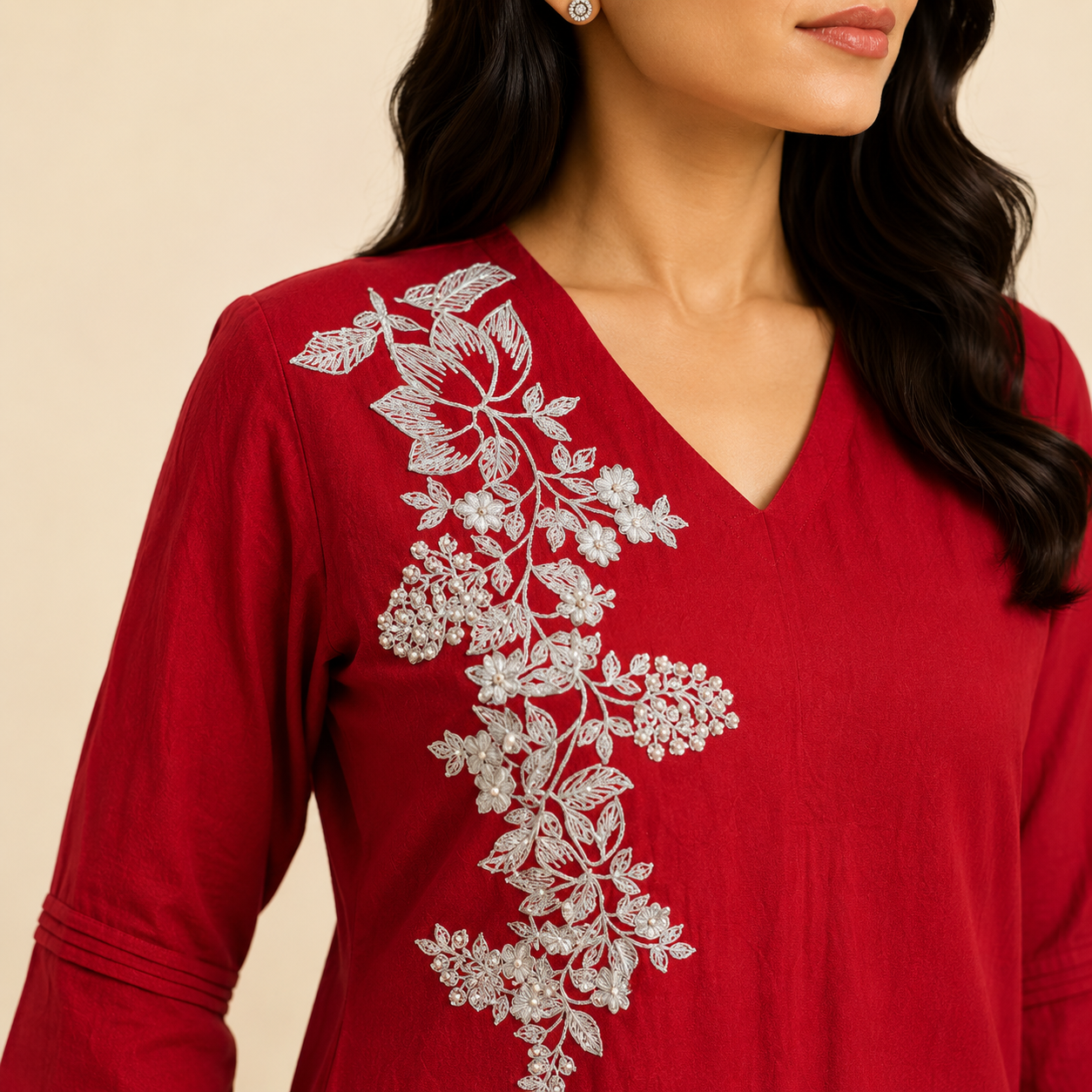 Aaradhya Embroidered Straight Kurti Set