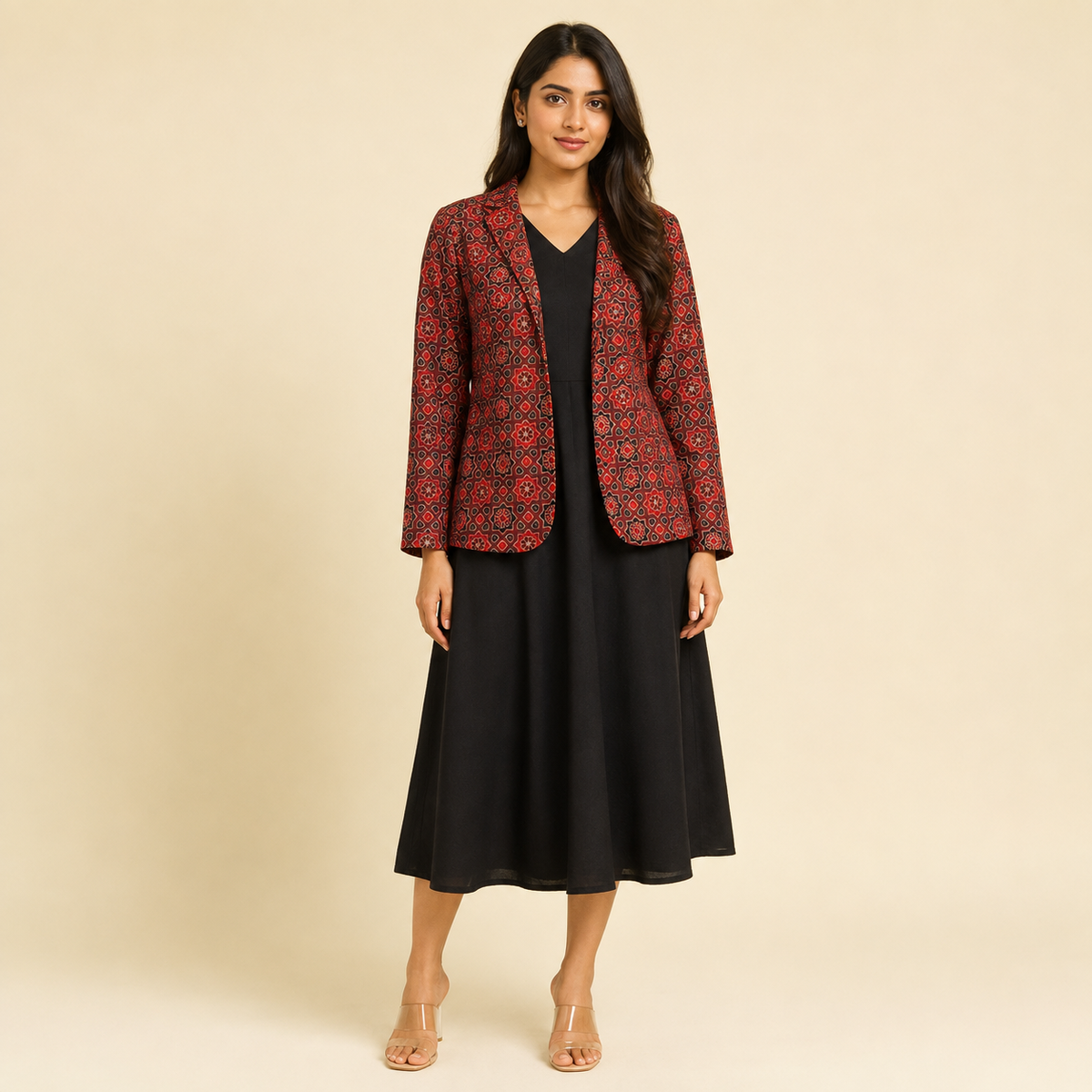Aarohi Ajrakh Blazer Set