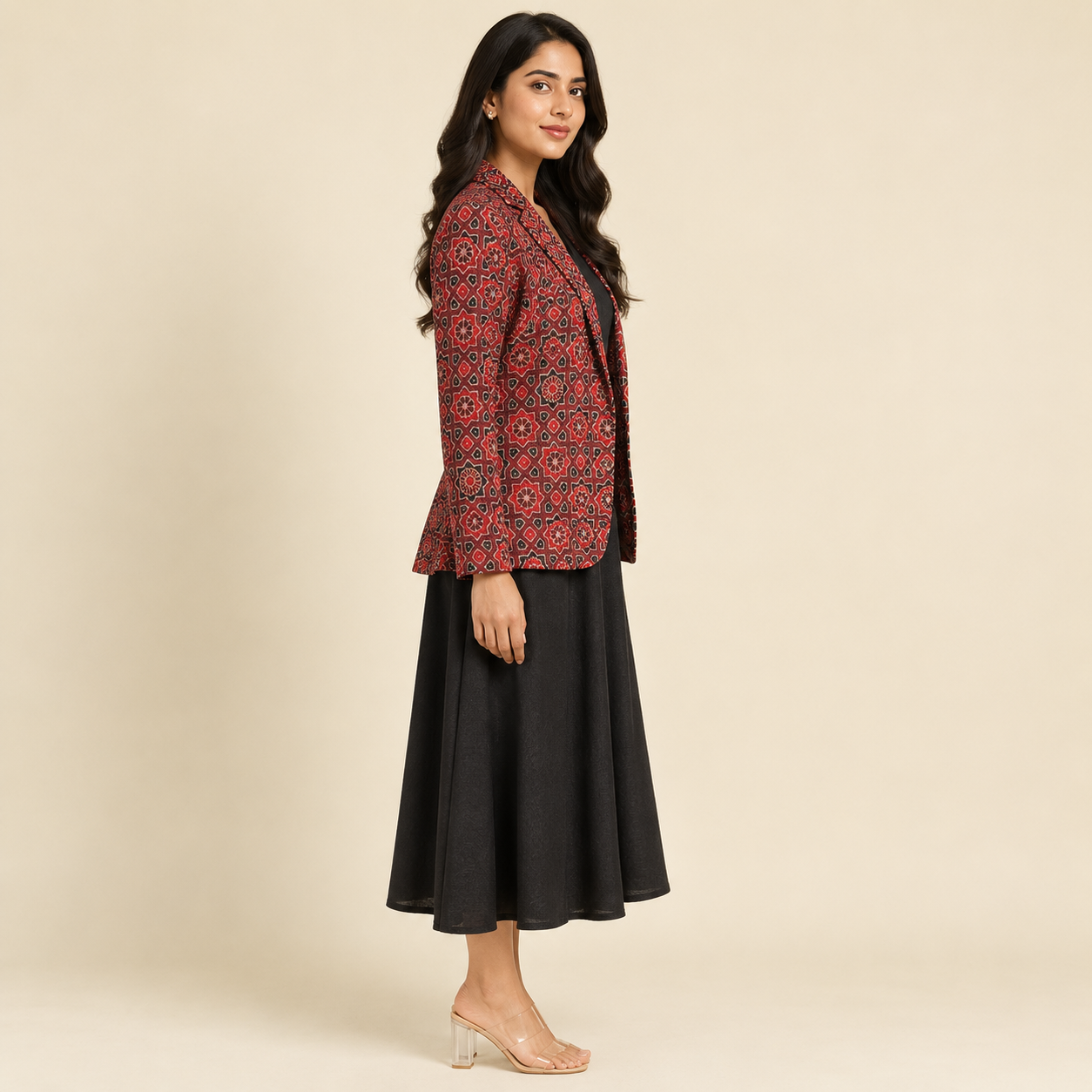 Aarohi Ajrakh Blazer Set