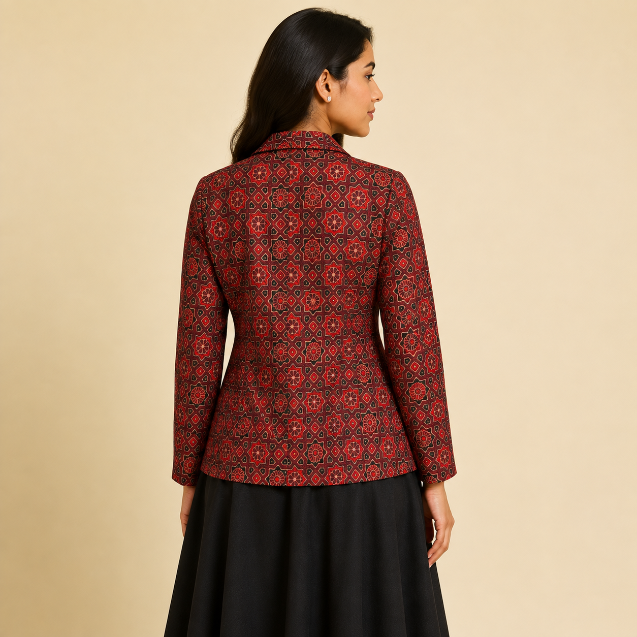 Aarohi Ajrakh Blazer Set