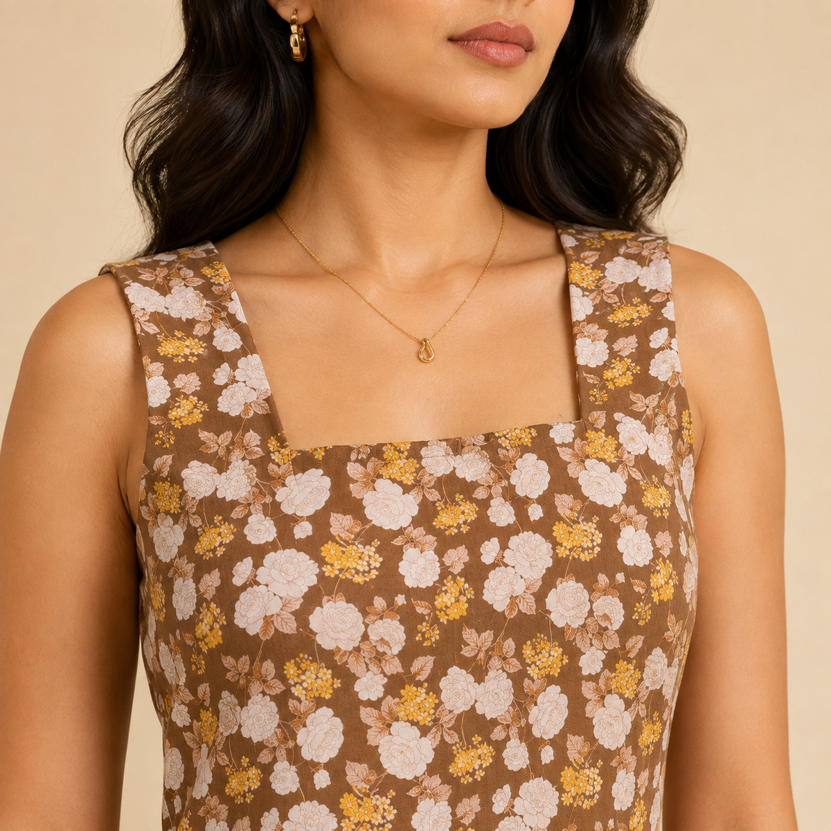 Aarohi Floral Column Dress
