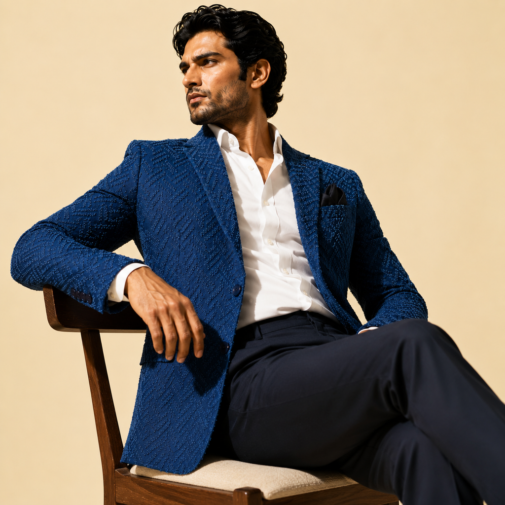Azure Weave Blazer