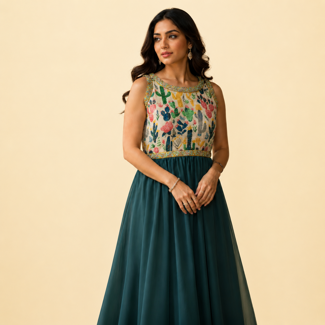 The Oasis Bloom Ready-to-Wear Gown