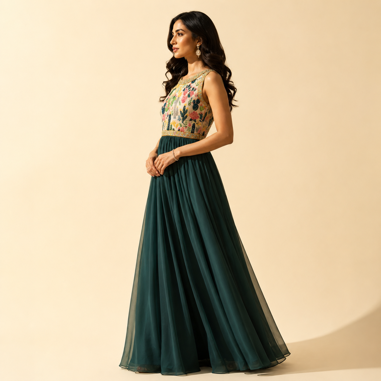 The Oasis Bloom Ready-to-Wear Gown