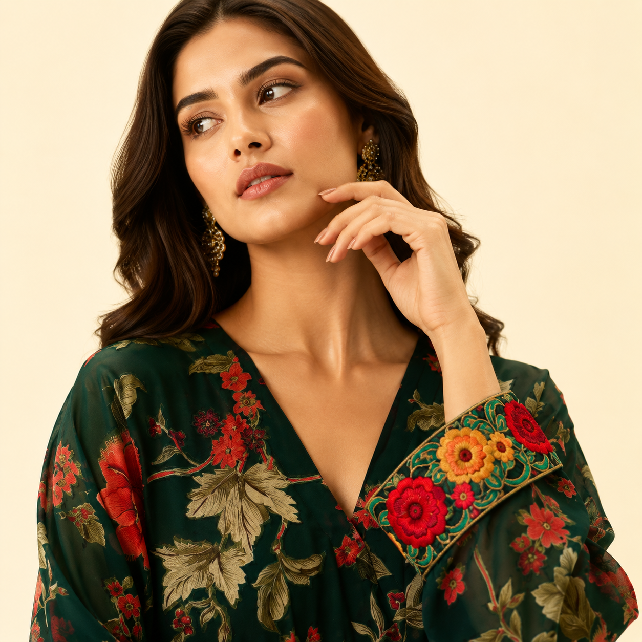 Emerald Rose Anarkali