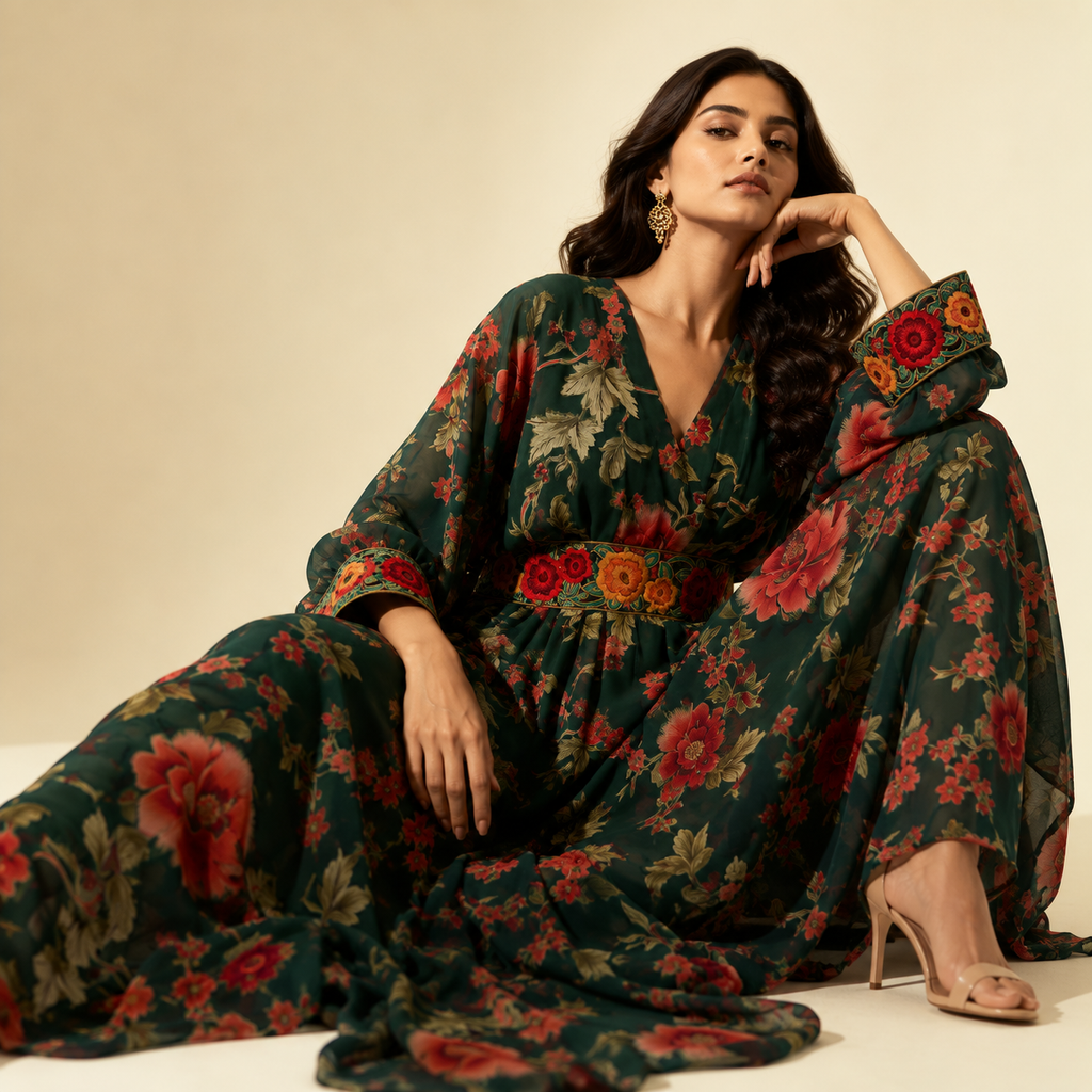 Emerald Rose Anarkali